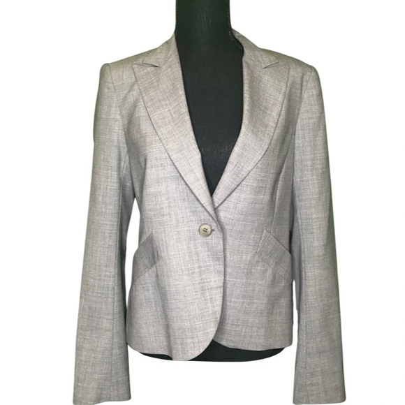 Theory Jackets & Blazers - Theory Wool Blend Gray Blazer
